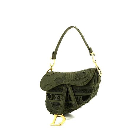 dior borsa saddle usata|Borsa Dior Saddle M Canvas in tessuto ricamato verde .